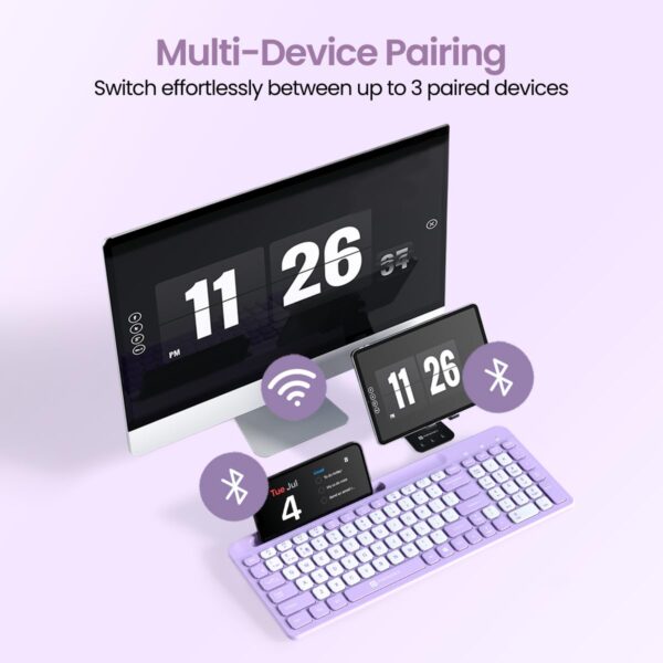 Portronics Bubble Square Wireless Keyboard - Image 3