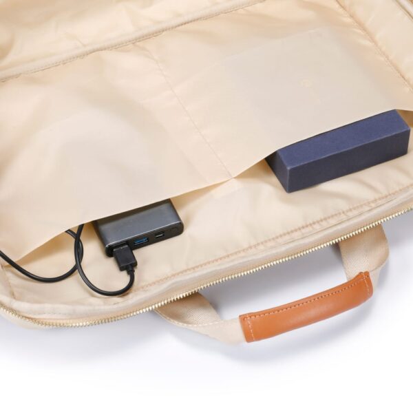 CREAM Laptop Messenger Bag X Briefcase with USB Fast-Charging for Laptops - Image 2